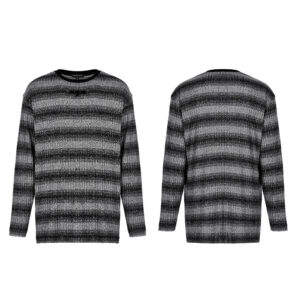 Punk Daily Stripe Knitted Loose Sweater