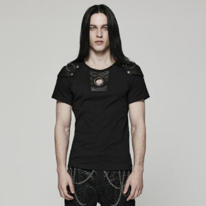 Punk Handsome Knit Short Sleeve T-shirt