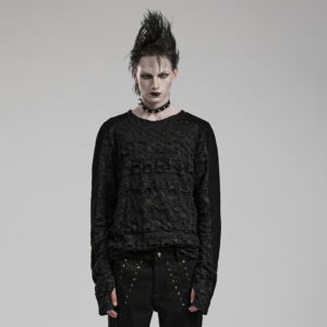 Goth Mesh Decadent Long Sleeve T-Shirt