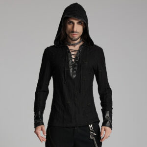PUNK RAVE Hooded Style Dark Punk T-Shirt