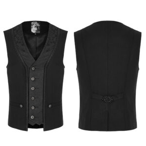 Gothic Patchwork Jacquard Short Waistcoat
