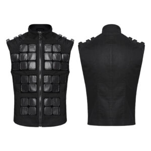 Post Doomsday Denim Splice Vest Jacket