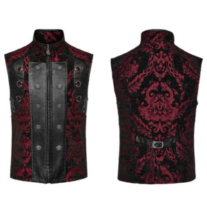 Gothic Ornate Waistcoat - Red