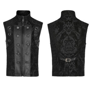 Gothic Ornate Waistcoat - Black
