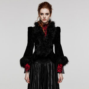 Embossed Velvet Goth Short Jacket