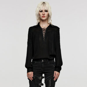Steampunk V-neck Goth Pirate Blouse