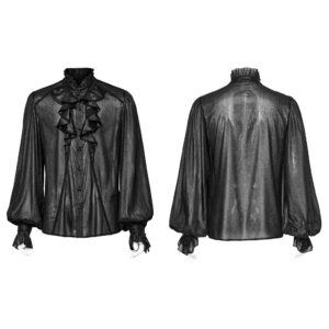 Pleated Chiffon Gothic Shirt