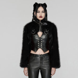 Punk Short Faux Fur Jacket