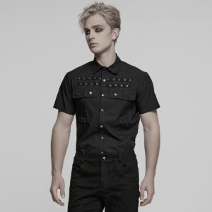 Short Sleeves Punk Shirt