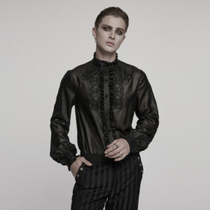 Glossy Chiffon Goth Shirt
