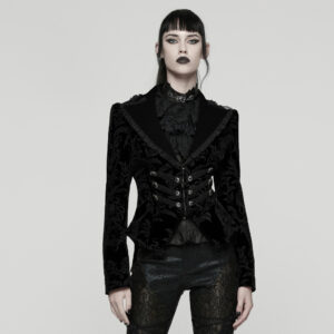 Gothic Vintage Print Jacket