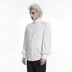 Handsome  Gothic Embroidered Shirt