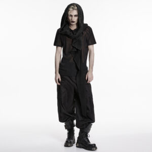 Black Wasteland Hooded Vest