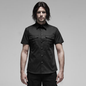 Punk Metal Button Shirt