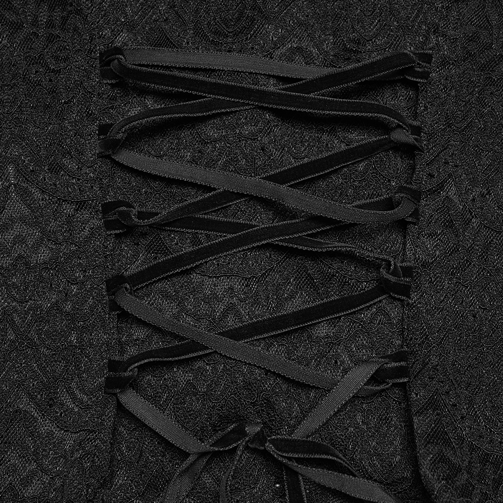 Goth Short Sleeve Lace Shirt - Image 9