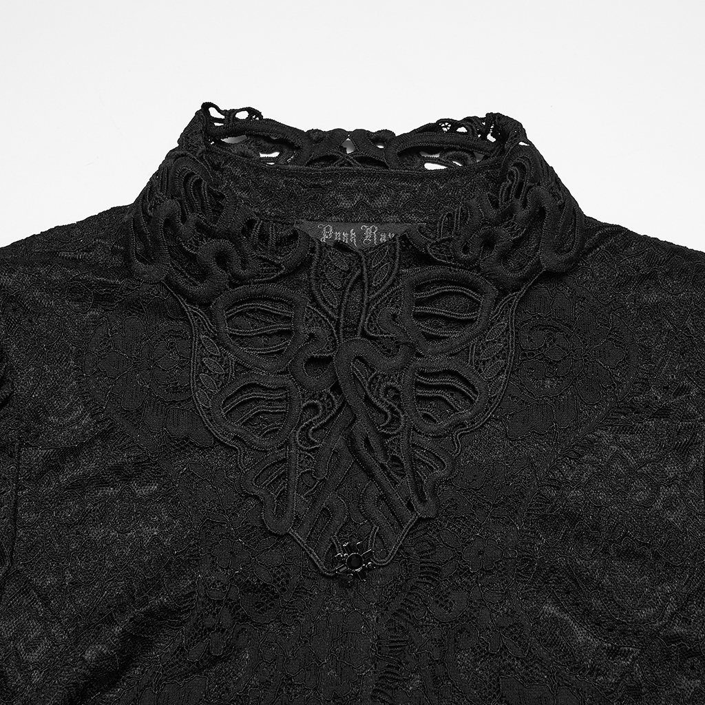 Goth Short Sleeve Lace Shirt - Image 6