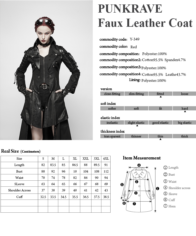 PUNKRAVE Faux Leather Coat - Women - Image 19