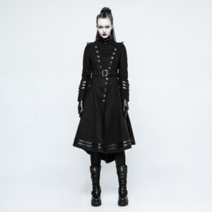 Asymmetric Military Uniform Coat