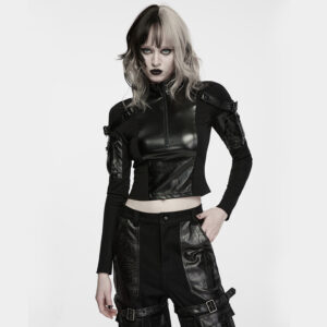 Punk Dark Functional Crop Top