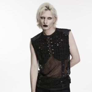Punk Mesh Perforated Vest