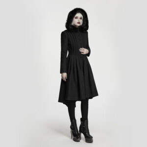 Gothic Elegant Waist-Cinching Coat