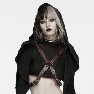 Antiqued Leather Embossed Harness
