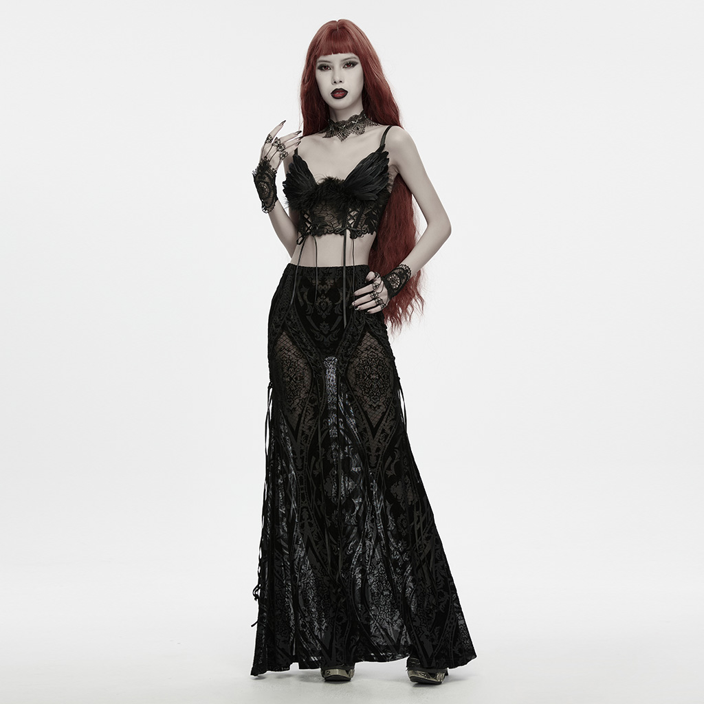 Vintage Gothic Elegant Lace Gloves - Image 4