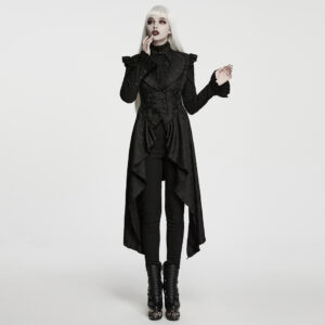 Gothic Jacquard Asymmetrical Vest