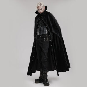 Goth Ornate Fleece Cloak