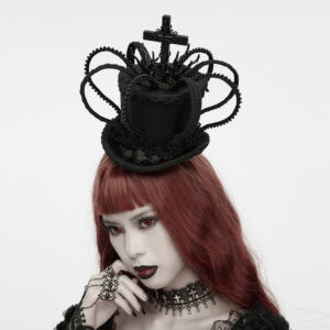 Cross Crown Mini Top Hat Headpiece