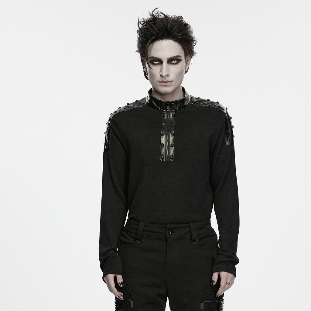 Punk Metal Trimmed Long Sleeve - Image 2