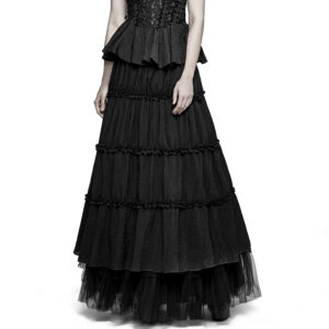 Gothic Bridal Dual-Use Tiered Crinoline Skirt